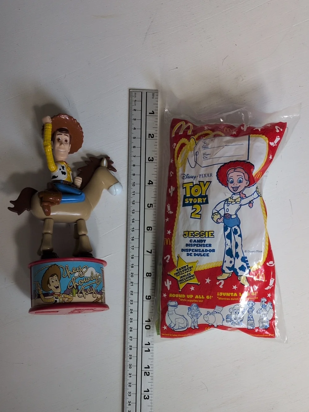 Vintage 1999 Toy Story 2 McDonald's Woodie and Jessie Candy Dispensers